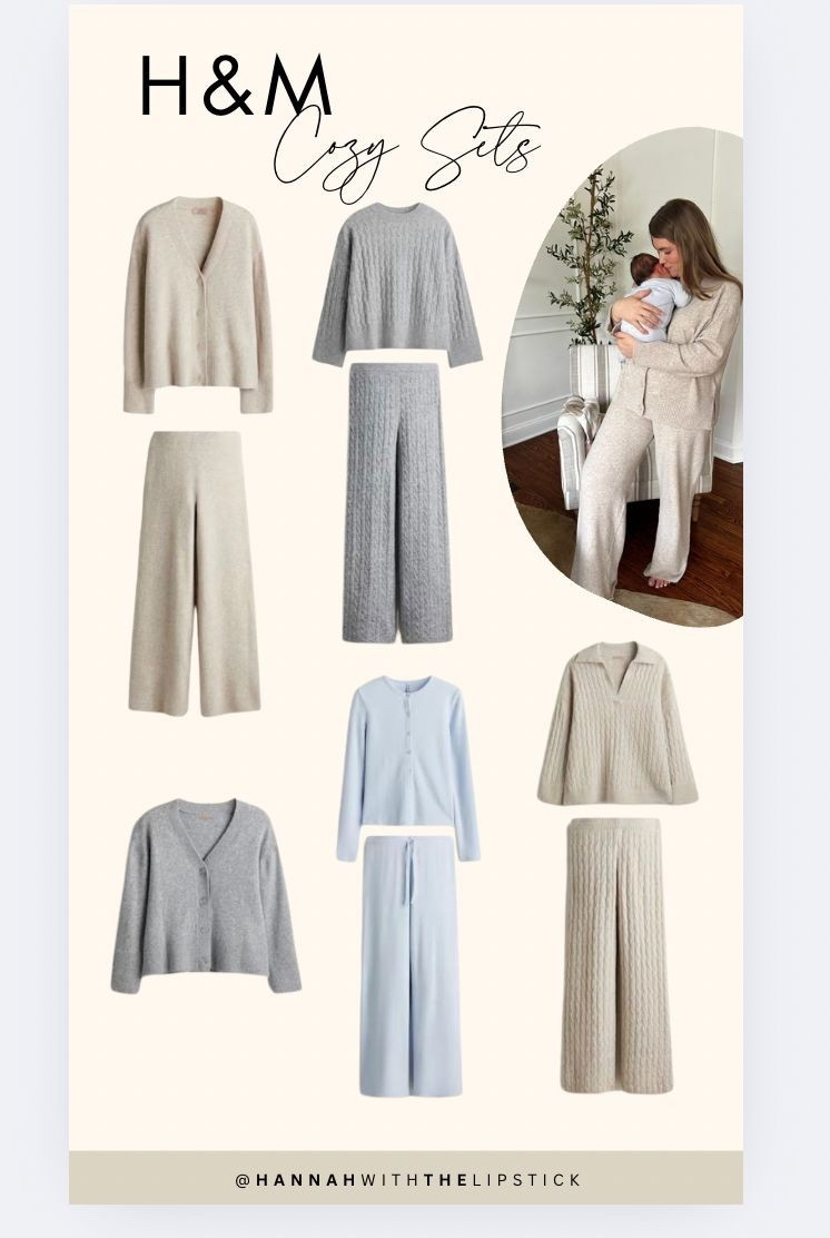 These lounge sets feel so lux!! 

H&M lounge sets 
Postpartum outfits 
Postpartum fashion 