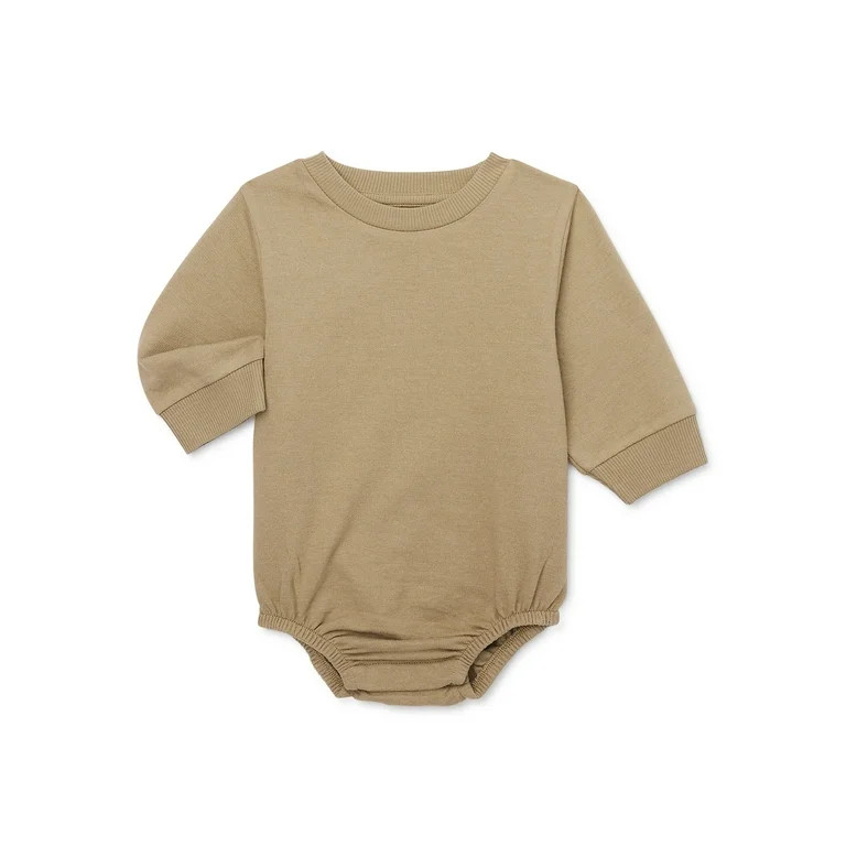 easy-peasy Baby Long Sleeve Sweatshirt Bodysuit, Sizes 0-24 Months | Walmart (US)