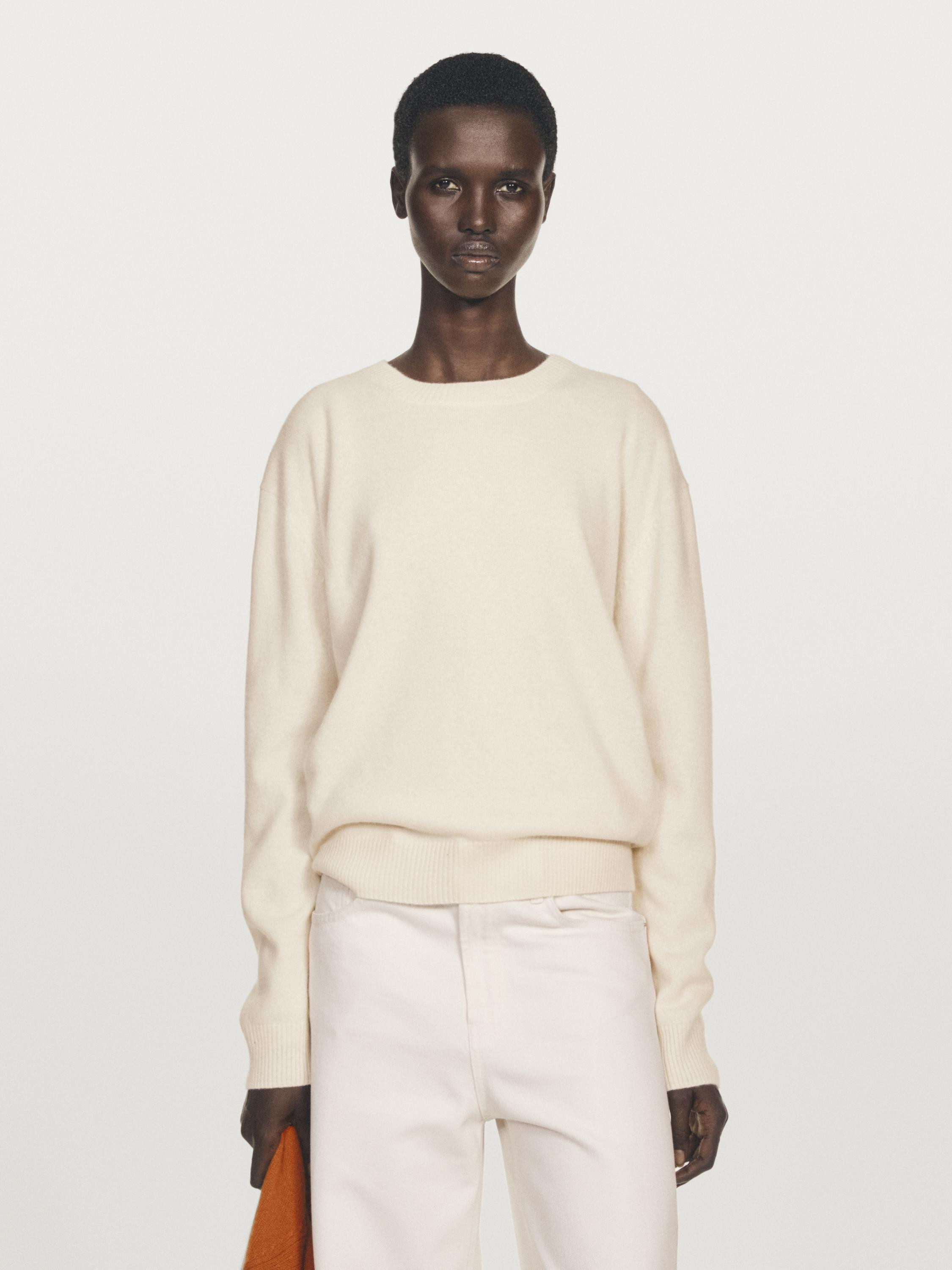 Crew neck cashmere sweater | Massimo Dutti UK
