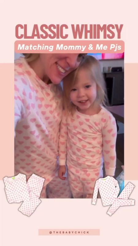 Adorable matching mommy & me heart pajamas! #valentines #mommyandme #matchingpajamas 

#LTKkids #LTKbaby #LTKfamily