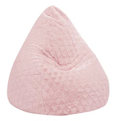 Faux Fur Fluffy Hearts Classic Bean Bag | Wayfair North America