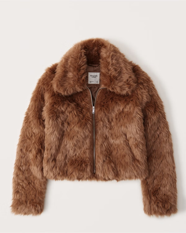 Women's Faux Fur Jacket | Women's Clearance | Abercrombie.com | Abercrombie & Fitch (US)