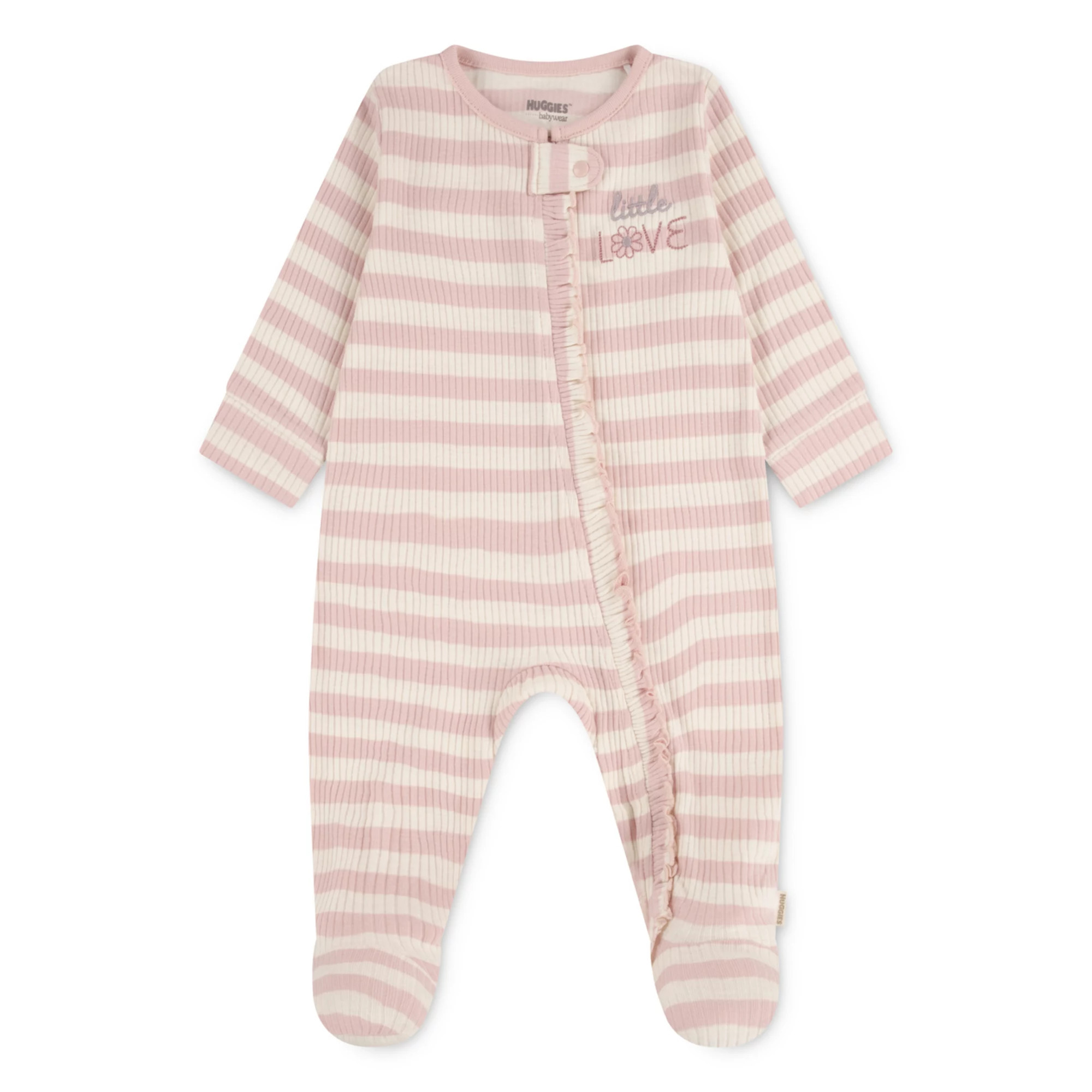 Newborn Baby Girls Huggies Babywear 100% Organic Ruffle Footed Sleep & Play | Kohl's