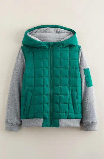 Kids' Summit Crest Mixed Media Jacket | Nordstrom