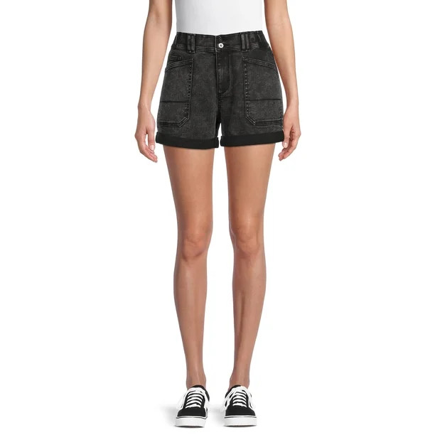 Time and Tru Women's Roll Cuff Utility Shorts | Walmart (US)