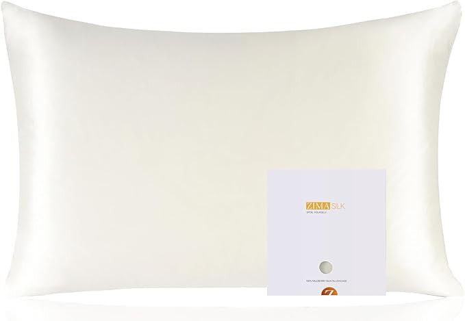 ZIMASILK 100% Pure Mulberry Silk Pillowcase for Hair and Skin Health,Soft and Smooth,Both Sides P... | Amazon (US)