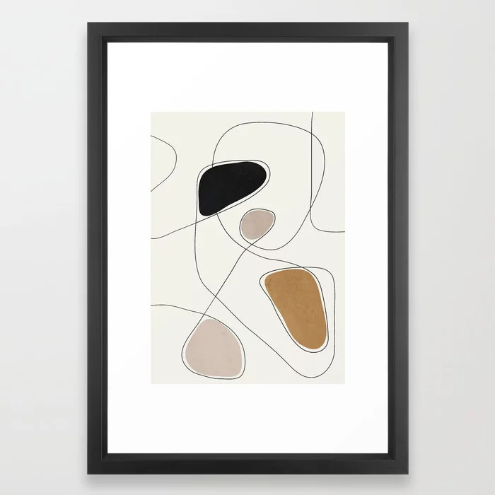 Thin Flow I Framed Art Print | Society6