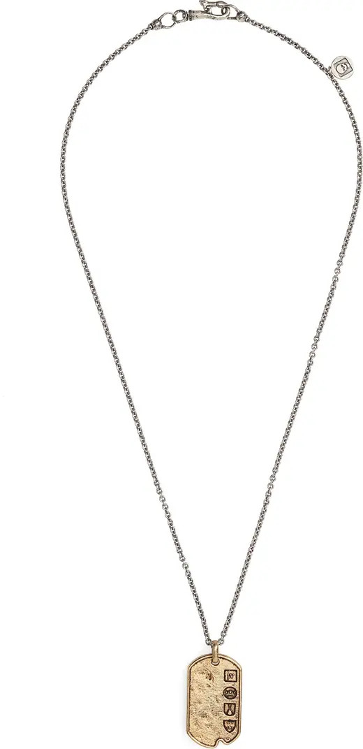 Dog Tag Pendant Necklace | Nordstrom