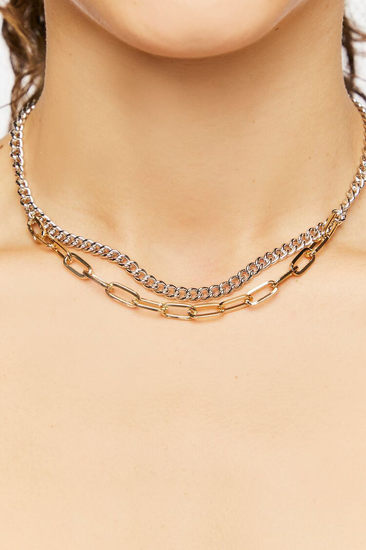Upcycled Layered Chain Necklace | Forever 21