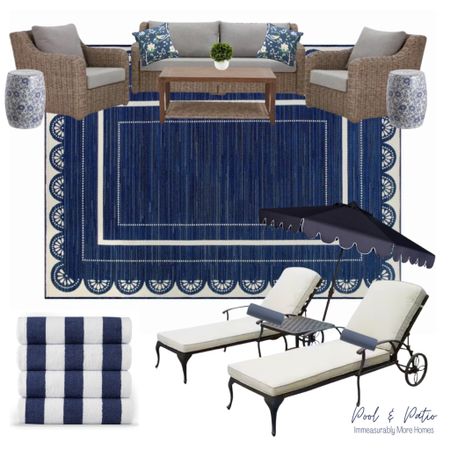 Classic navy and white pool and patio finds. 




#poolfurniture #patiorefresh #classicpatio #southernliving #navyoutdoor 

#LTKhome #LTKSeasonal