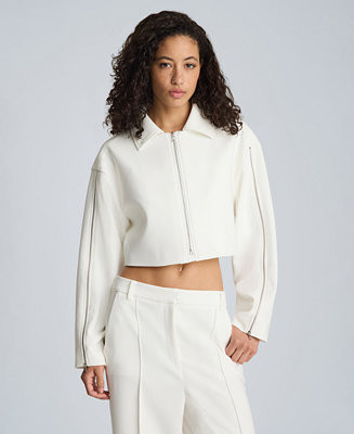 Women's Zip Sleeve Collared Jacket | Macy's