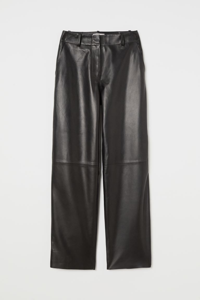 Wide-cut Leather Pants | H&M (US + CA)