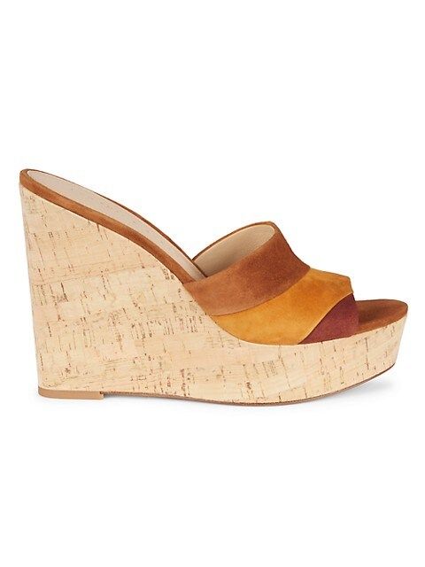 Dali Patchwork Suede Wedge Sandals | Saks Fifth Avenue