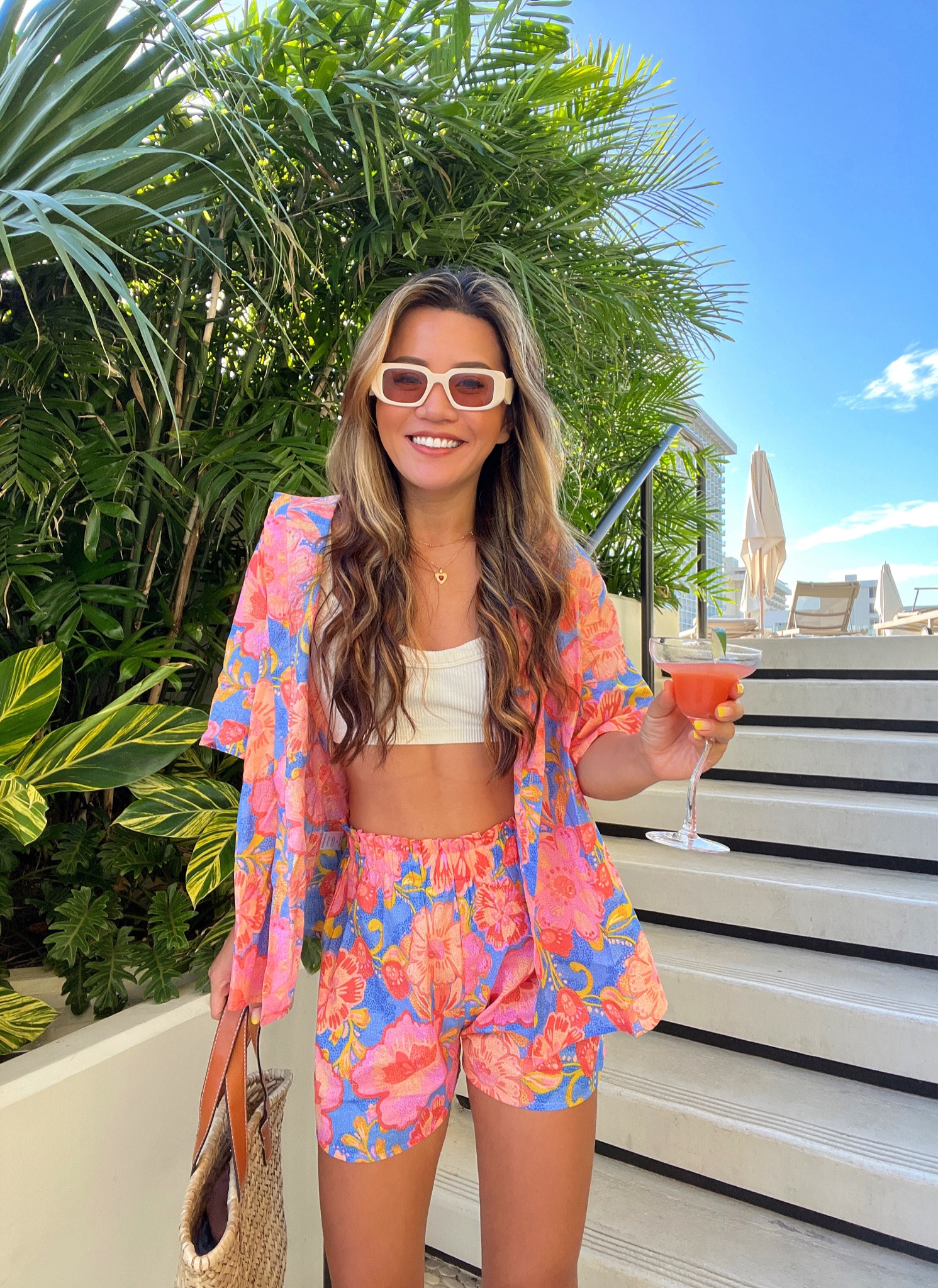 Poolside chic at its finest! 🌊comfort style

Two sets, Top, poolside wear, pool time, party time, party Outfit, summer outfit, sunglasses, tote bag, tore sandals, one piece, floral top

#LTKtravel #LTKFind #LTKswim