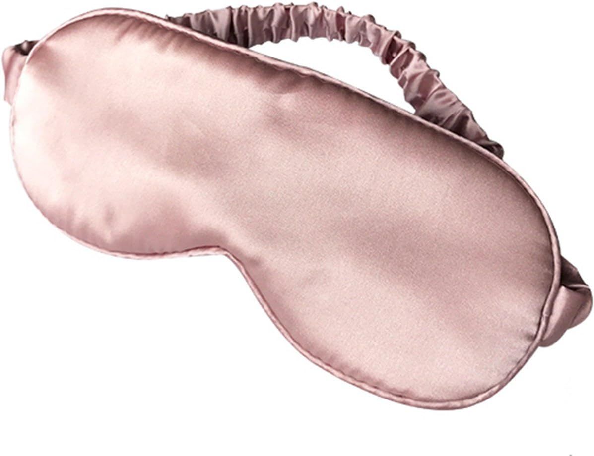 LULUSILK Mulberry Silk Sleep Eye Mask Blindfold with Elastic Strap Headband, Soft Eye Cover Eyesh... | Amazon (US)