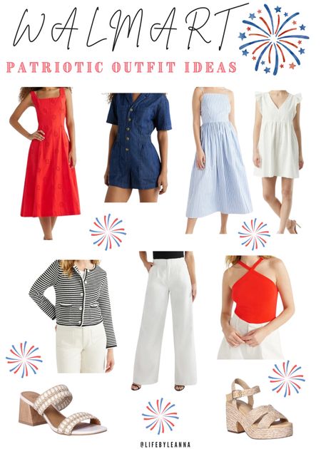 Patriot outfit ideas from Walmart! 



#walmart
#patriotic
#4thofjuly

#LTKxWalmart #LTKFindsUnder50 #LTKStyleTip