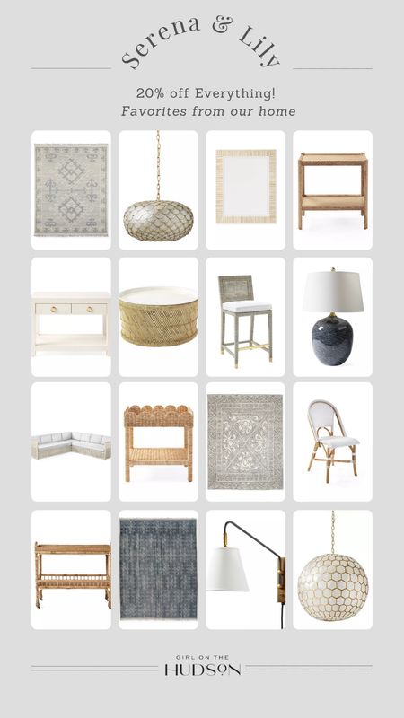 Serena & Lily’s big sale is here! 20% off all of my favorites from our own home with code SALE.

Capiz pendant, riviera chair, table lamp, Serena & Lily rug, outdoor furniture, mirror, wall sconce, balboa counter stool 

#LTKsalealert #LTKhome #LTKSeasonal