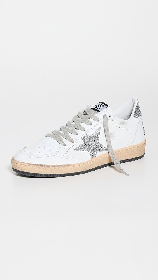 Golden Goose Ball Star Nappa Upper and Spur Glitter Sneakers | SHOPBOP | Shopbop