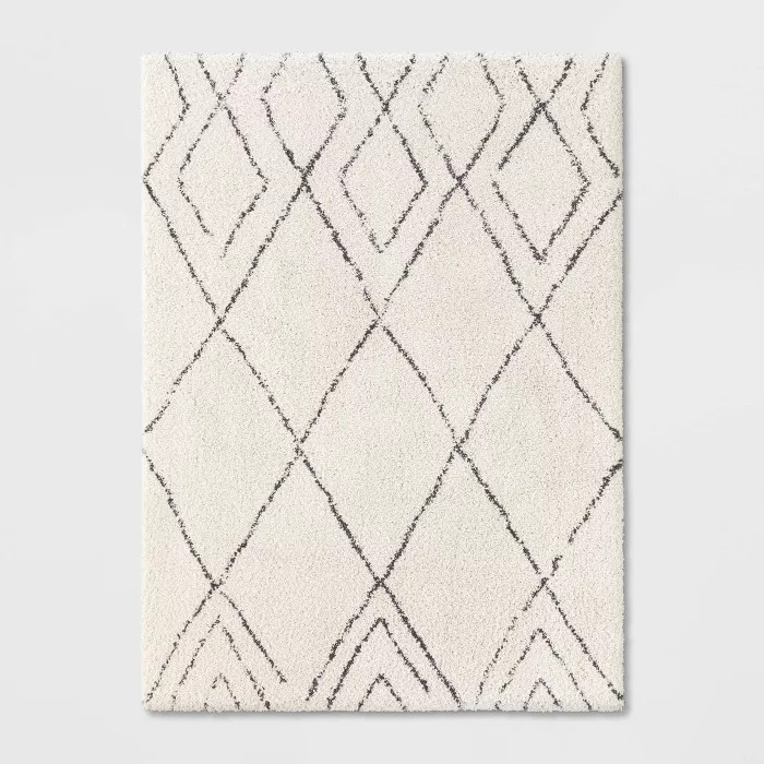 Diamond Patterned Shag Woven Rug - Project 62™ | Target