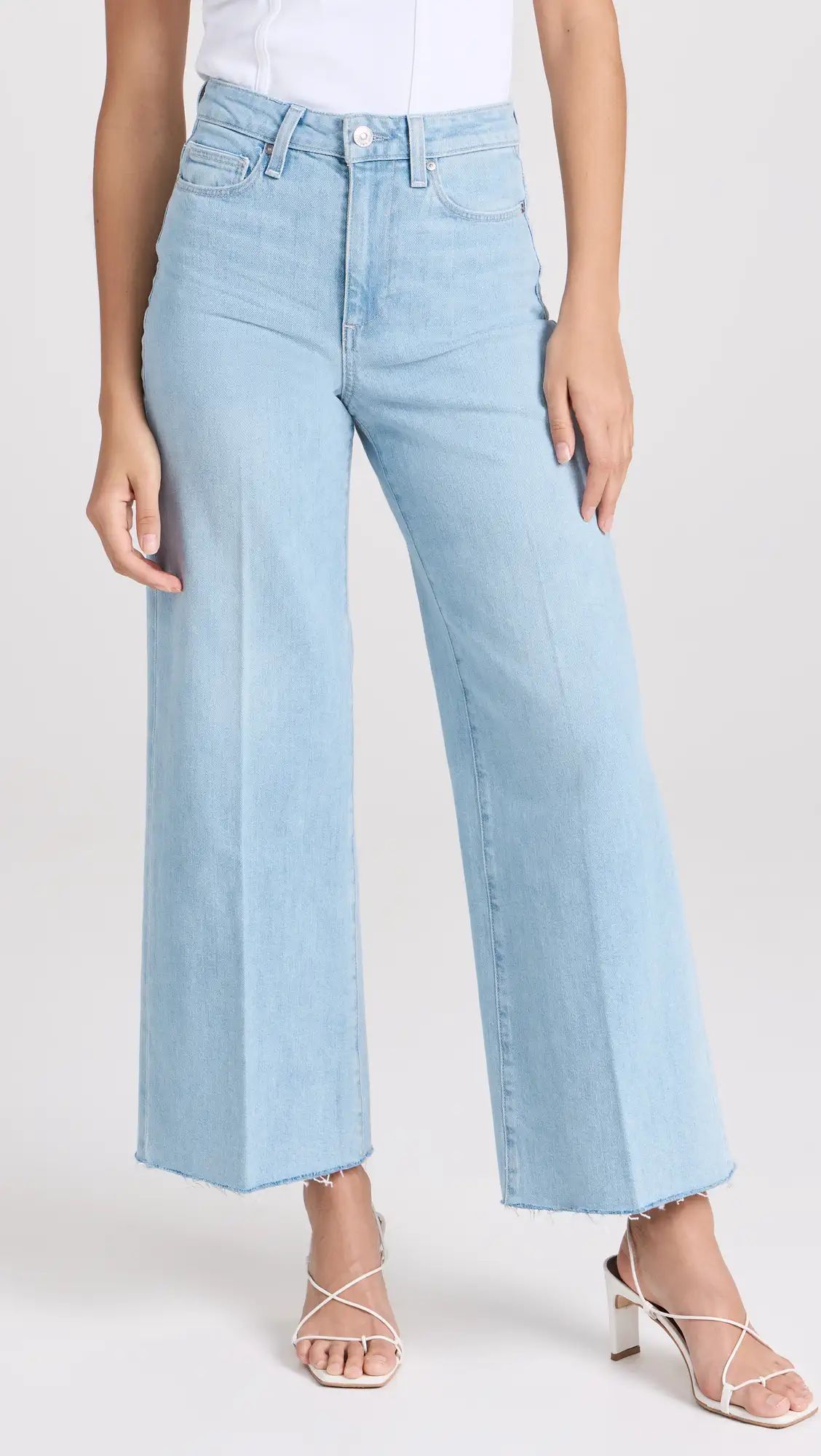 PAIGE Harper Ankle Jeans with Cross Back Belt Loops | Shopbop | Shopbop