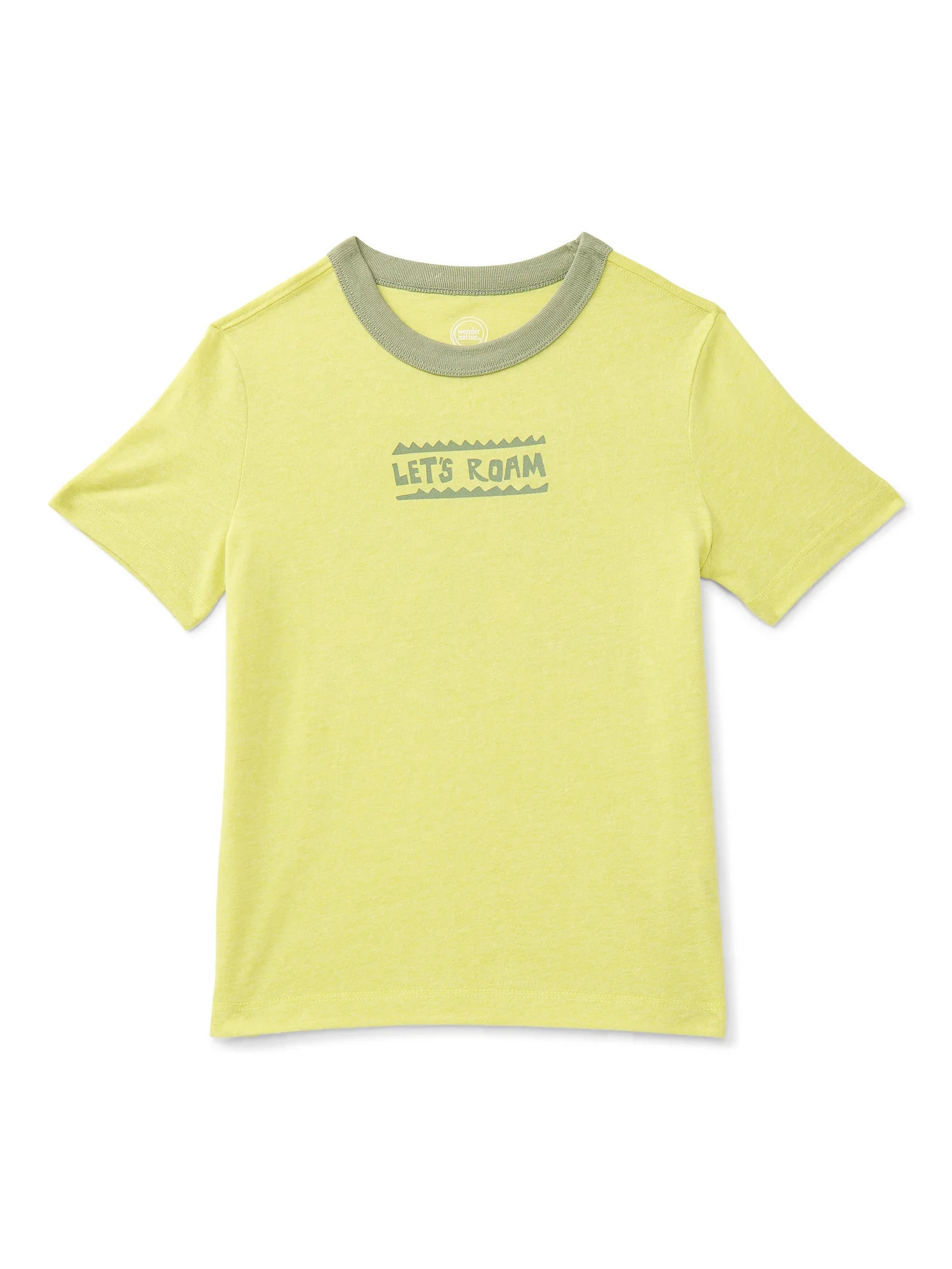 Wonder Nation Little Boys Graphic Ringer Tee with Short Sleeves, Sizes 4-10 | Walmart (US)