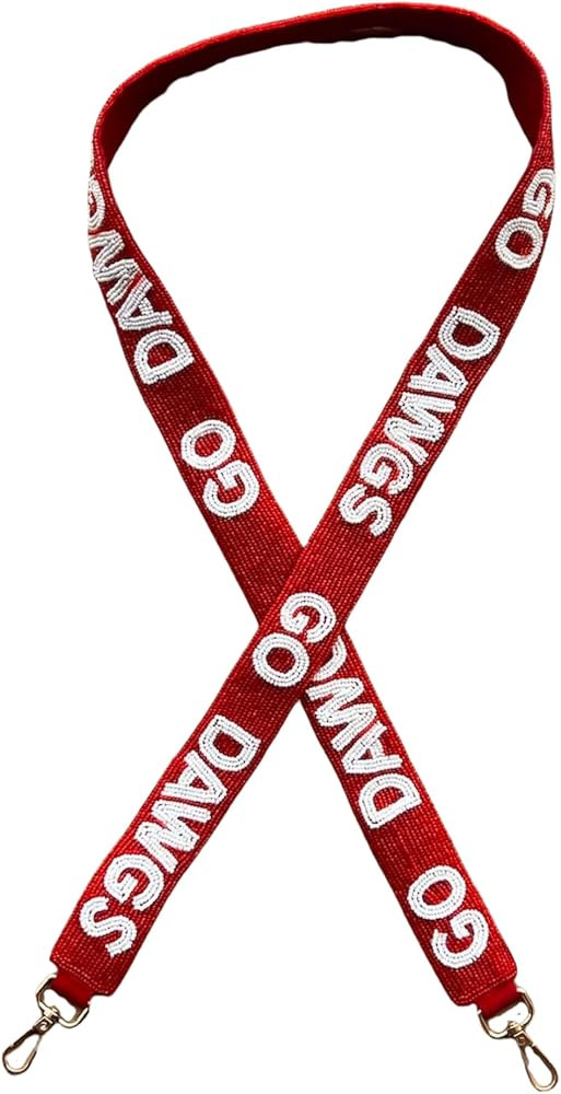 Beaded Purse Strap Georgia College Game Day Clear Handbag Replacement Strap Stadium Football Univ... | Amazon (US)