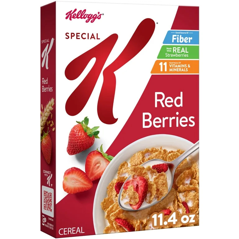 Kellogg's Special K Red Berries Breakfast Cereal, Good Source of Fiber, 11.4 oz | Walmart (US)