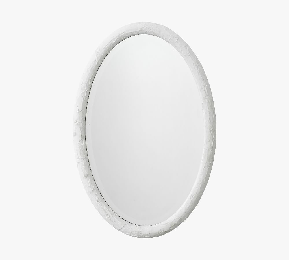 Alayna Oval Mirror, White, 24&amp;quot;W x 36&amp;quot;H | Pottery Barn (US)