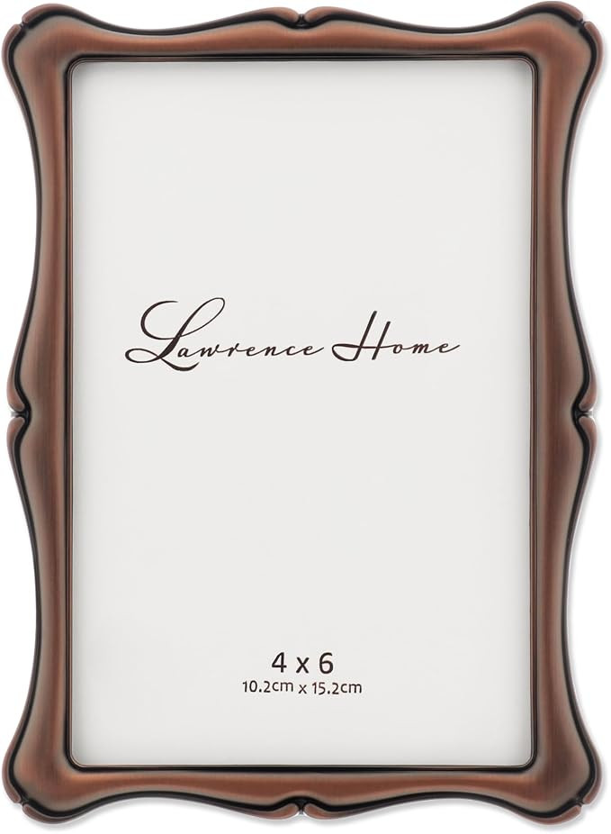 Lawrence Frames 4x6 Oil Rubbed Bronze Romance Picture Frame | Amazon (US)