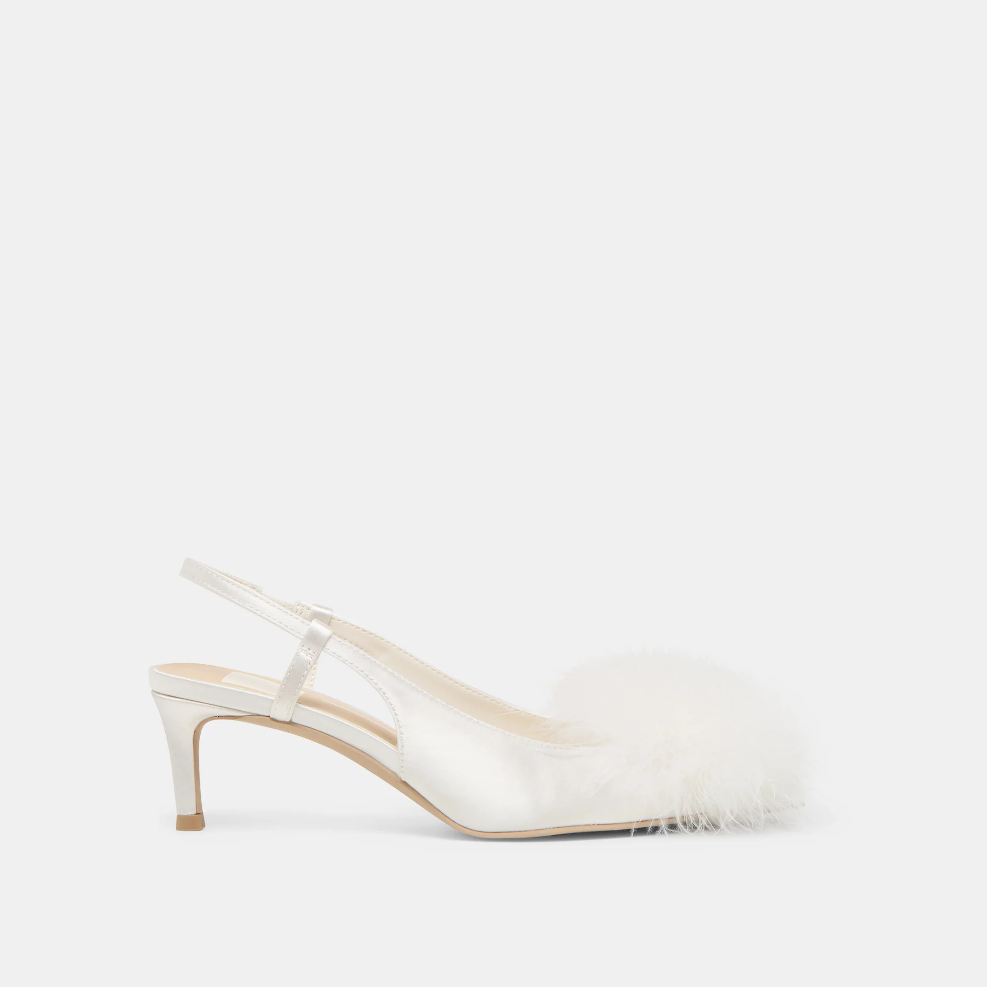 Kamy True White Satin Heels | Dolce Vita | DolceVita.com