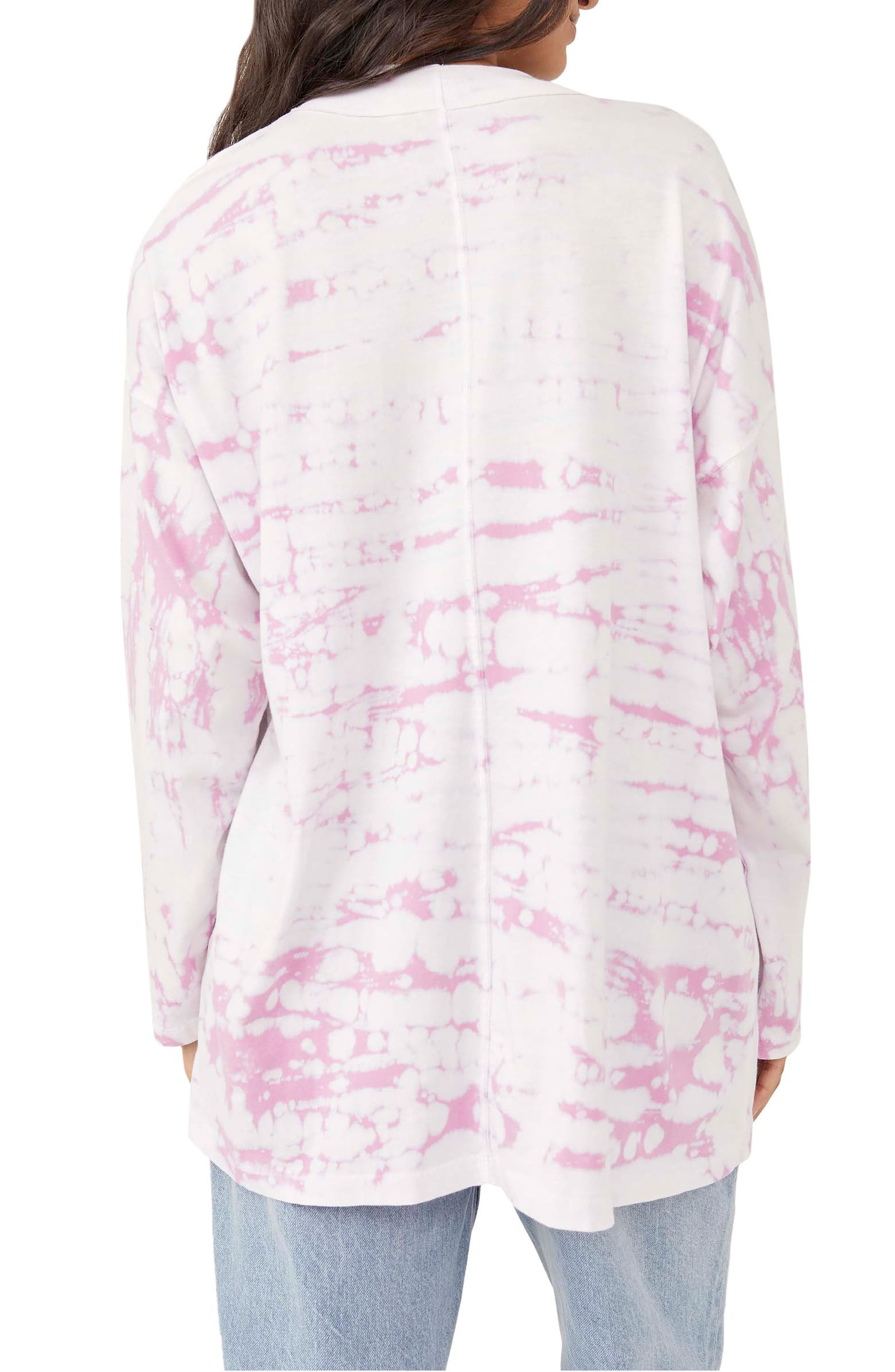 Be Free Tie Dye Oversize Long Sleeve T-Shirt | Nordstrom