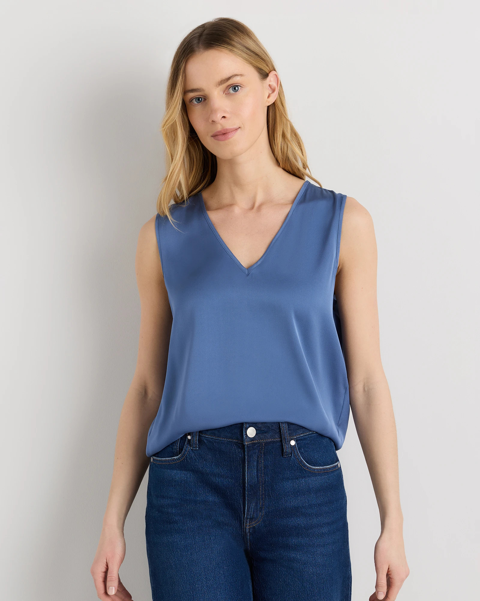 Washable Stretch Silk Tank | Quince