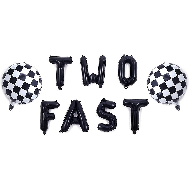 1 set 40.64cm fast one/two/  - black and white racing theme, checkered  , vintage racing birthday... | Temu Affiliate Program