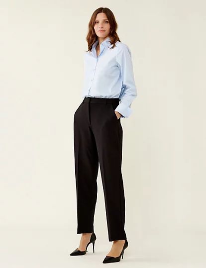 Tapered Ankle Grazer Trousers | Marks & Spencer (UK)