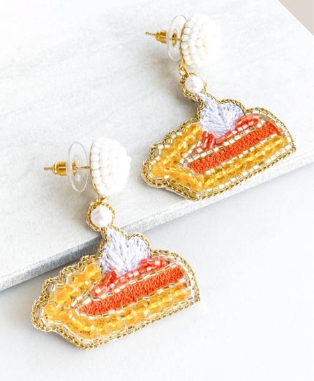 Festive accessories thanksgiving earrings 
Pie earrings 

#LTKSeasonal #LTKunder100 #LTKHoliday