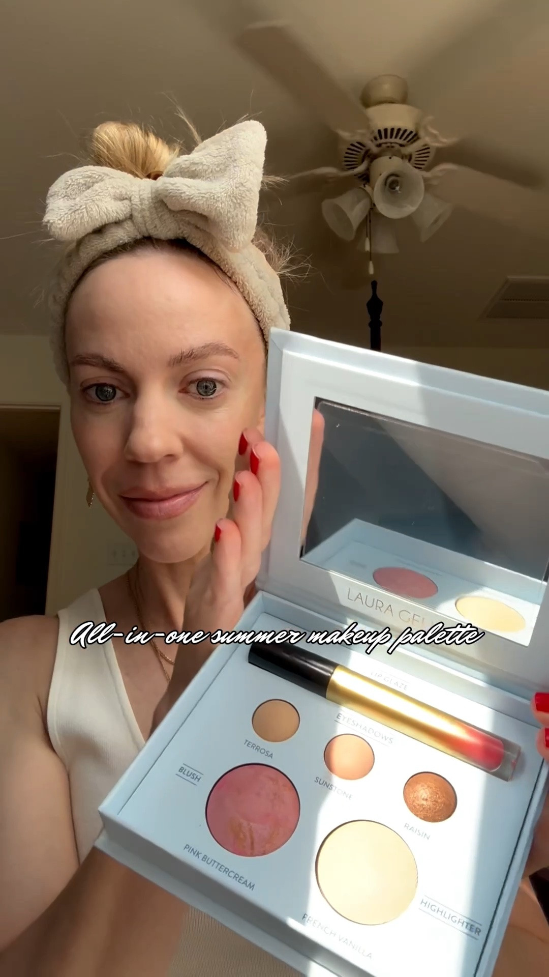 Summer makeup palette perfect for travel with eyeshadow, highlighter, blush and lip gloss

#LTKBeauty #LTKOver40 #LTKTravel