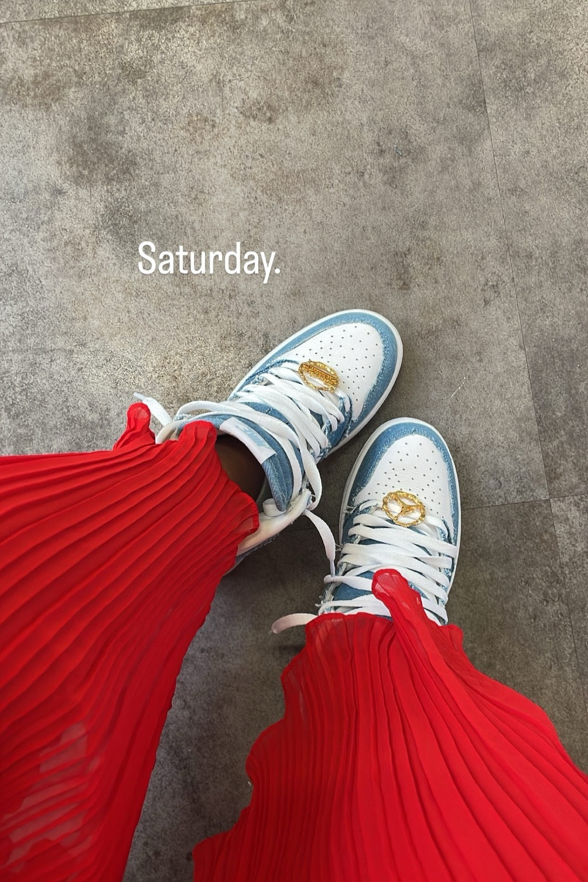 Denim Jordan 1s ❤️

#LTKShoeCrush
