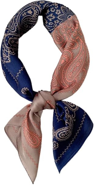 GUZOSJO Square Silk Feeling Scarf Medium Satin Hair Scarf Bracelet Gift For Women 27.5 × 27.5 in... | Amazon (US)