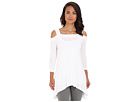 Lysse - Cold Shoulder Top w/ Inner Control Tank (White) - Apparel | Zappos