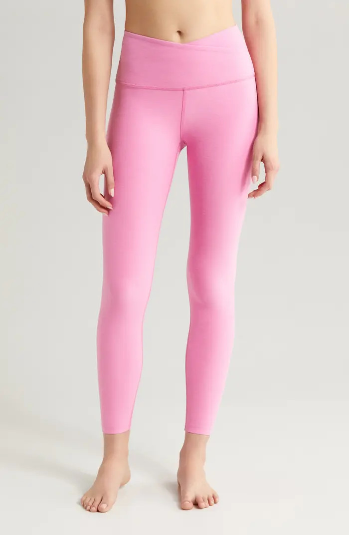 At Your Leisure Space Dye High Waist Midi Leggings | Nordstrom