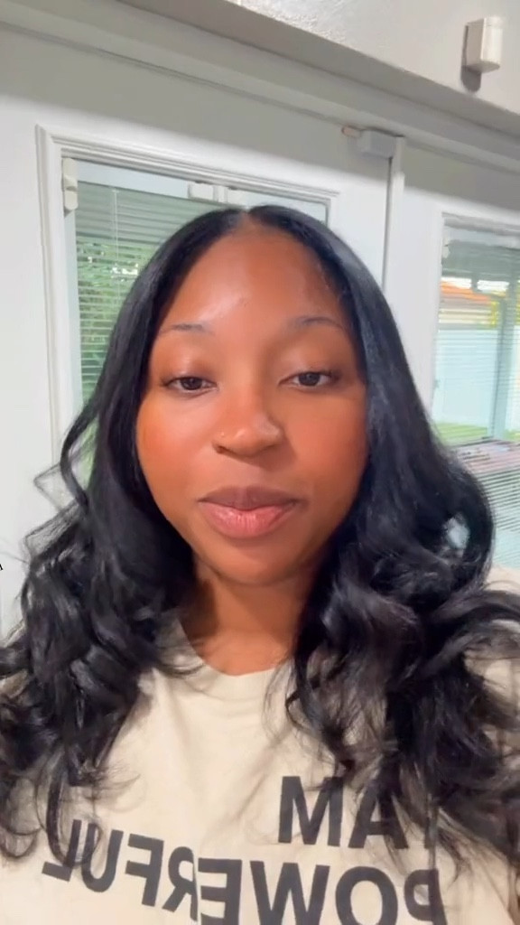 Silk press at home on postpartum edges 

#LTKselfcare #LTKmomlife #LTKBeauty