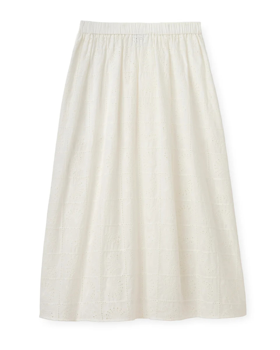 SU26 Celine Midi Skirt-Soft White | Cartolina