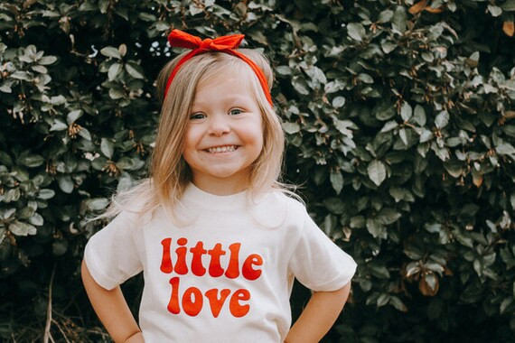 Little Love Valentine's Day Kids Shirt or Bodysuit, Toddler Valentine's Day Shirt, Kids Valentine... | Etsy (US)