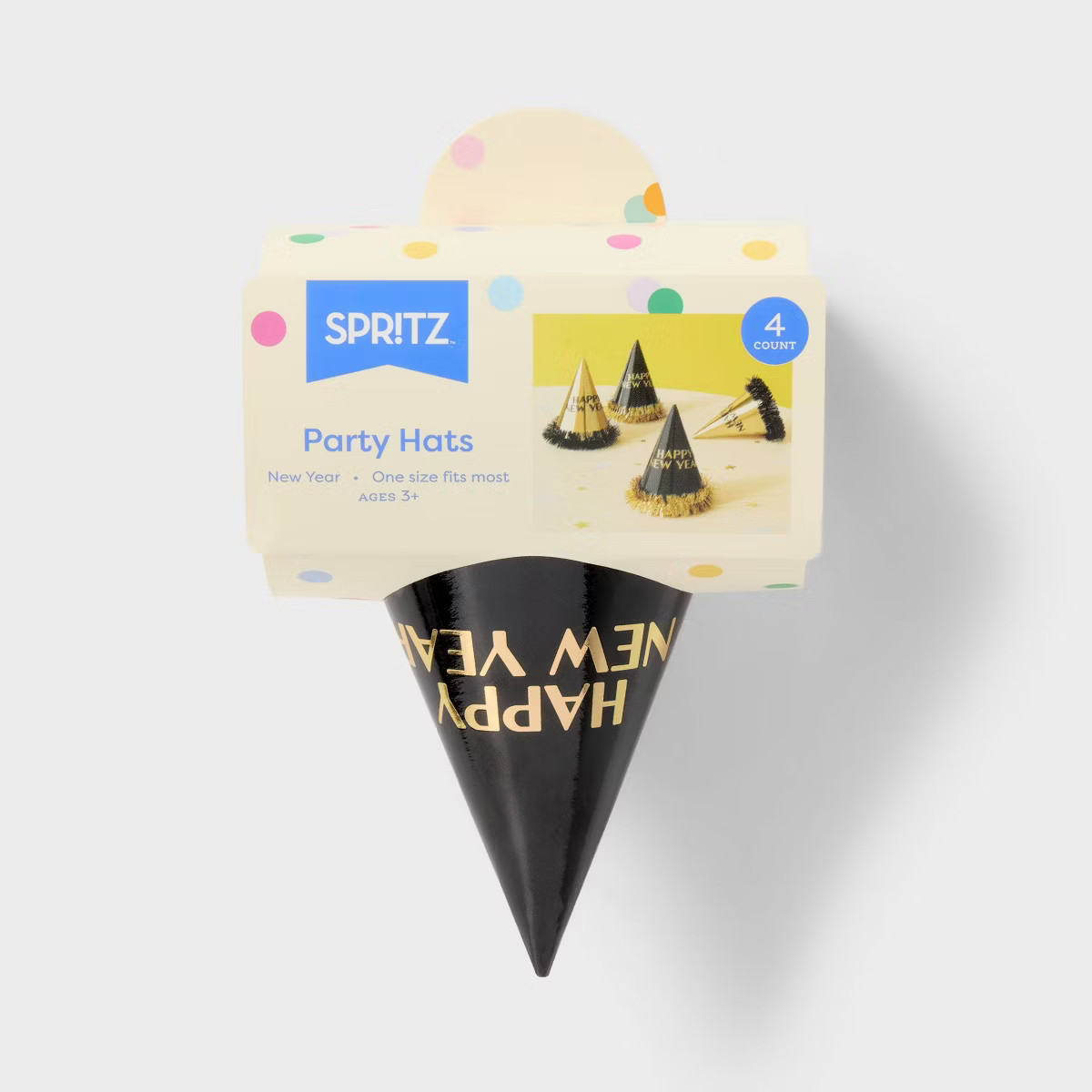 4ct New Year's Eve Party Hats - Spritz™ | Target