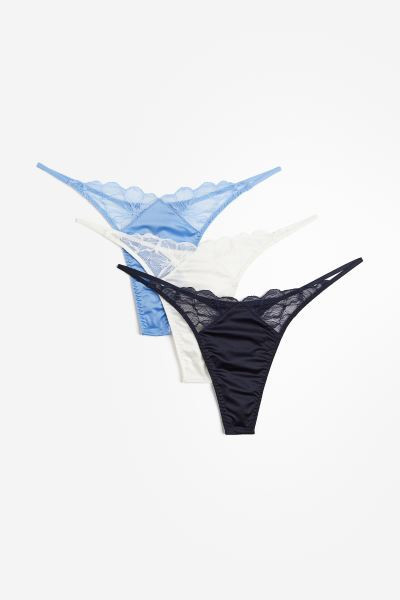 Lot de 3 culottes Thong en microfibre | H&M (FR, IT, ES, PT, BE)