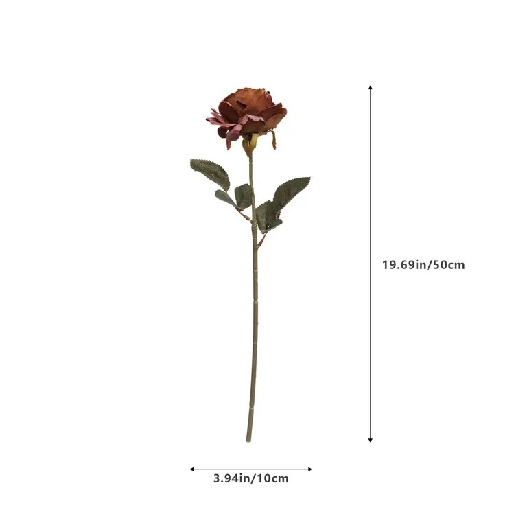 My Texas House Fall Faux Rose Stem, Light Brown, 20" | Walmart (US)
