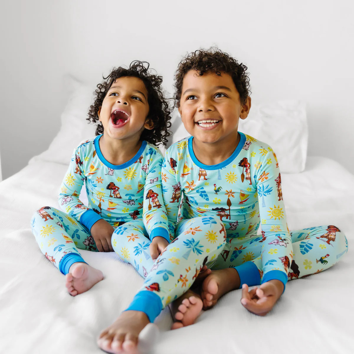 Disney Moana of Motunui Two-Piece Bamboo Viscose Pajama Set | Little Sleepies