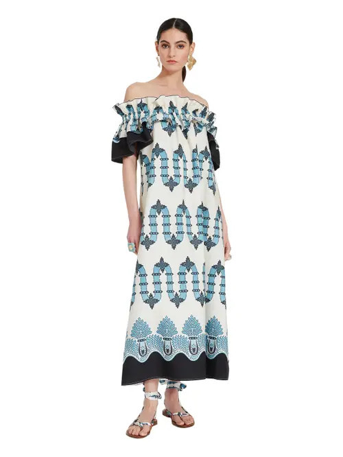 La DoubleJ Breakfast Dress Scirocco Placée Ivory at Nordstrom, Size Medium | Nordstrom