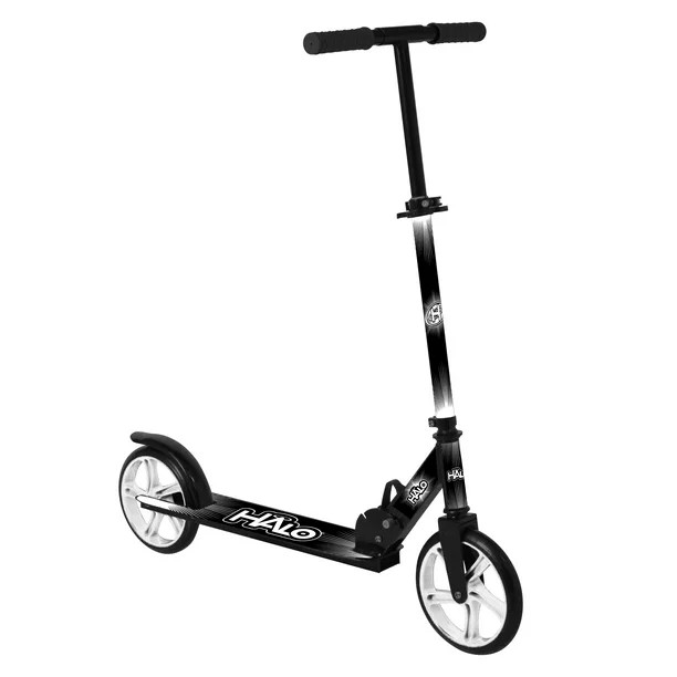 HALO Rise Above Supreme Big Wheel Scooter - Black and White - Designed for Unisex Riders up to 22... | Walmart (US)