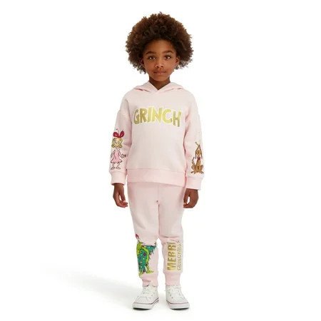 Dr. Seuss The Grinch Toddler Girl Sweatshirt and Jogger Set, Sizes 2T-5T | Walmart (US)